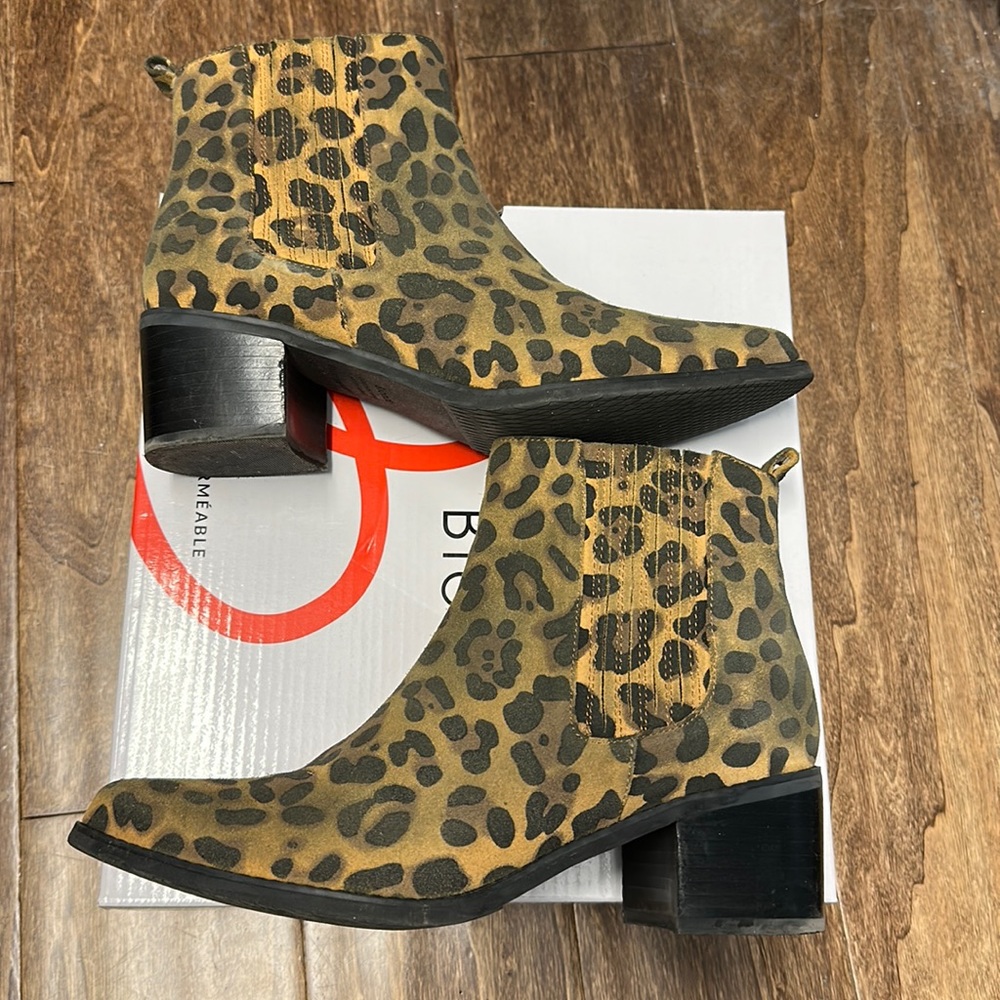Blondo Animal Print Waterproof Booties